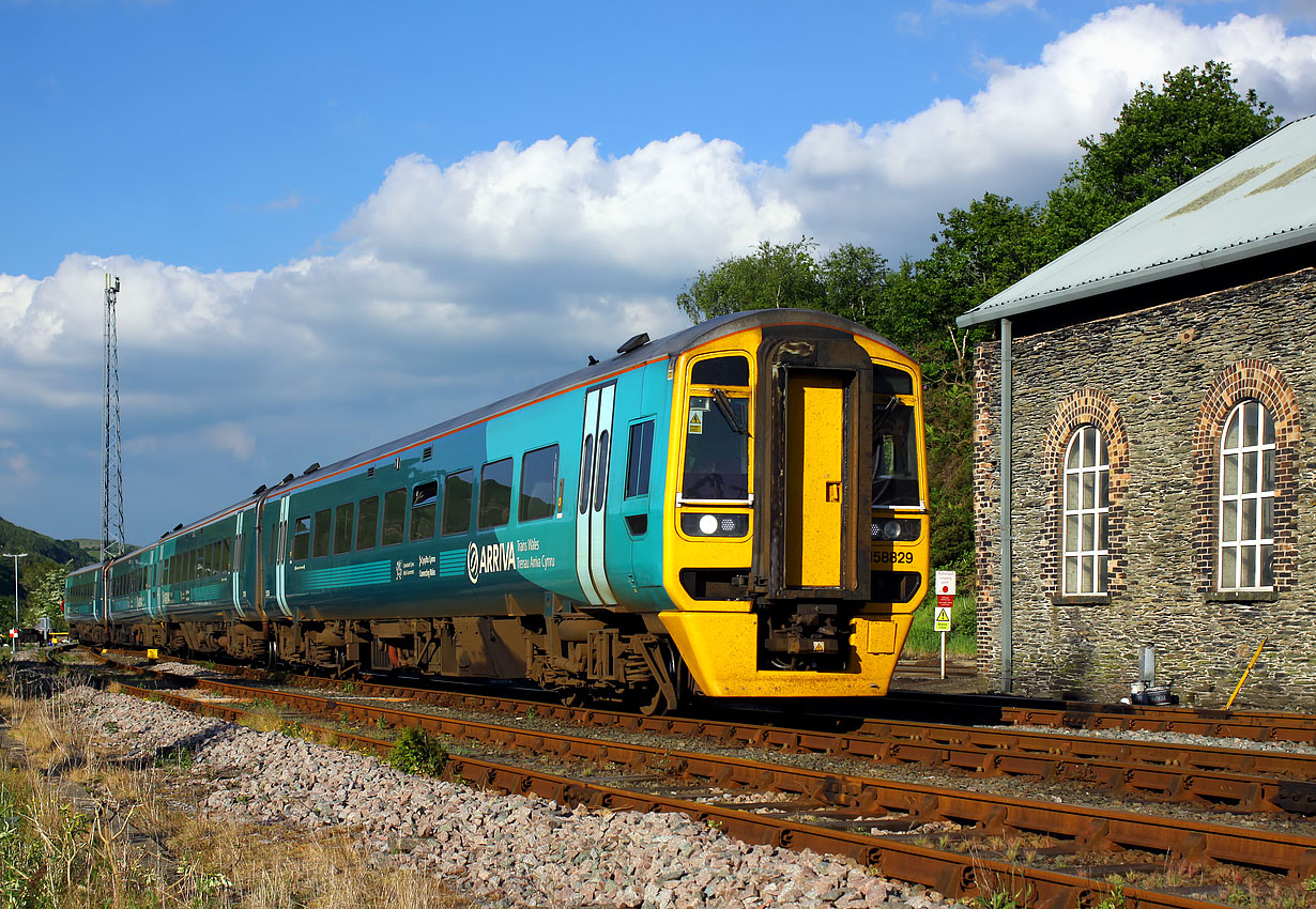 158829, 158832 & 158830 Machynlleth 29 May 2016