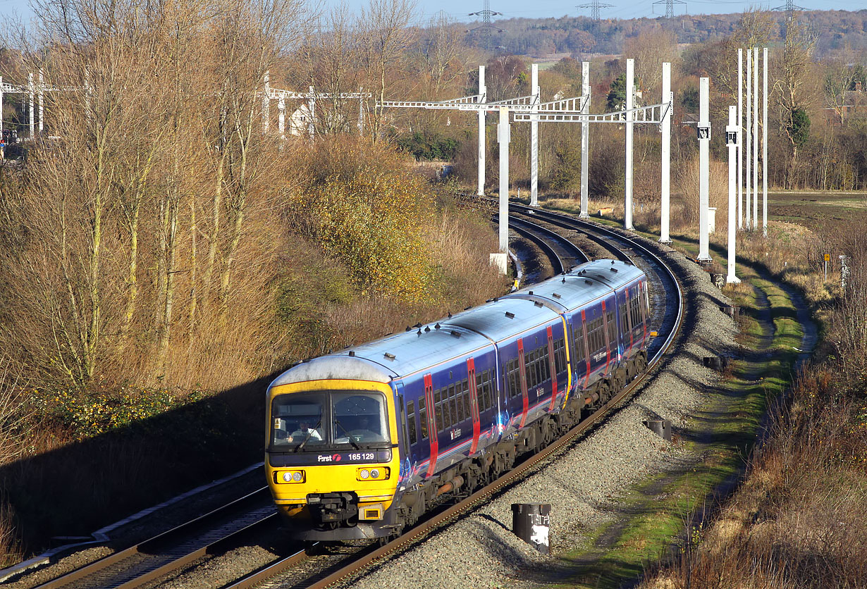 165129 & 165130 Didcot North Junction 26 November 2017