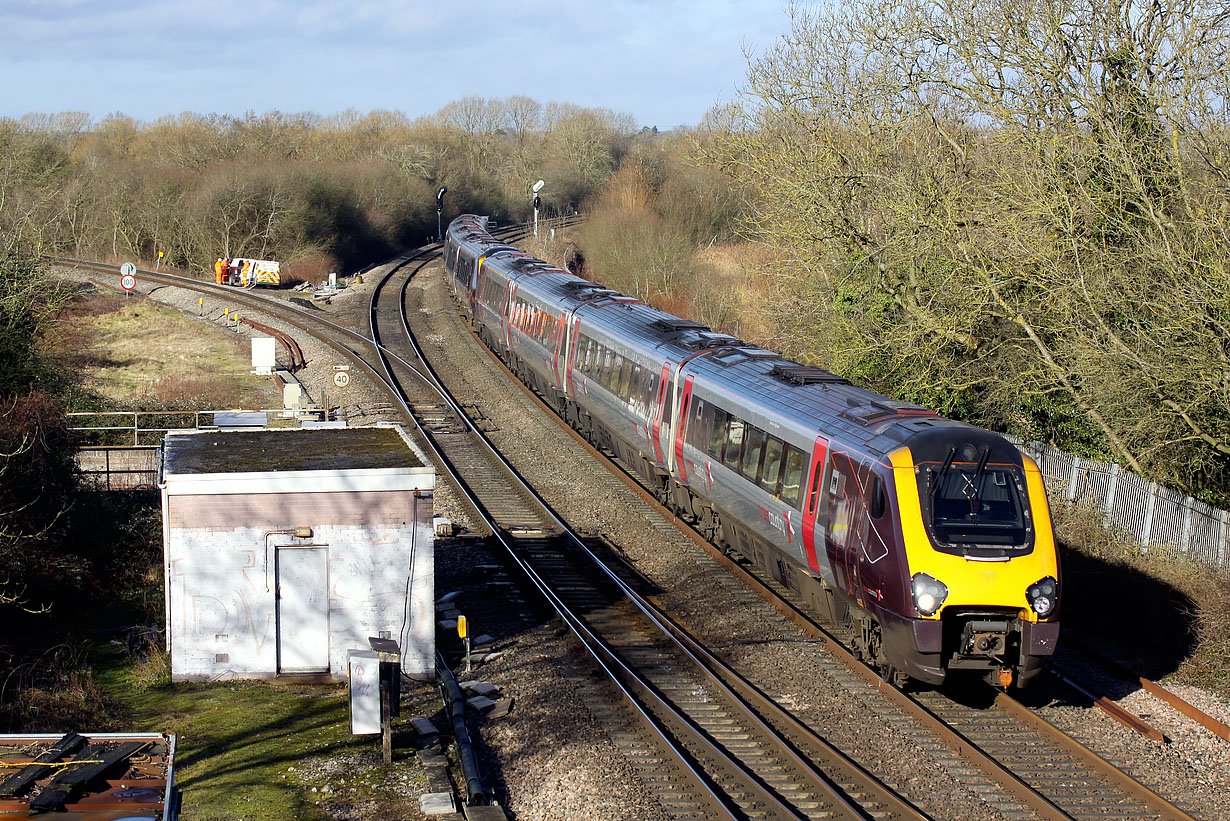 220015 & 221134 Wolvercote Junction 19 January 2018