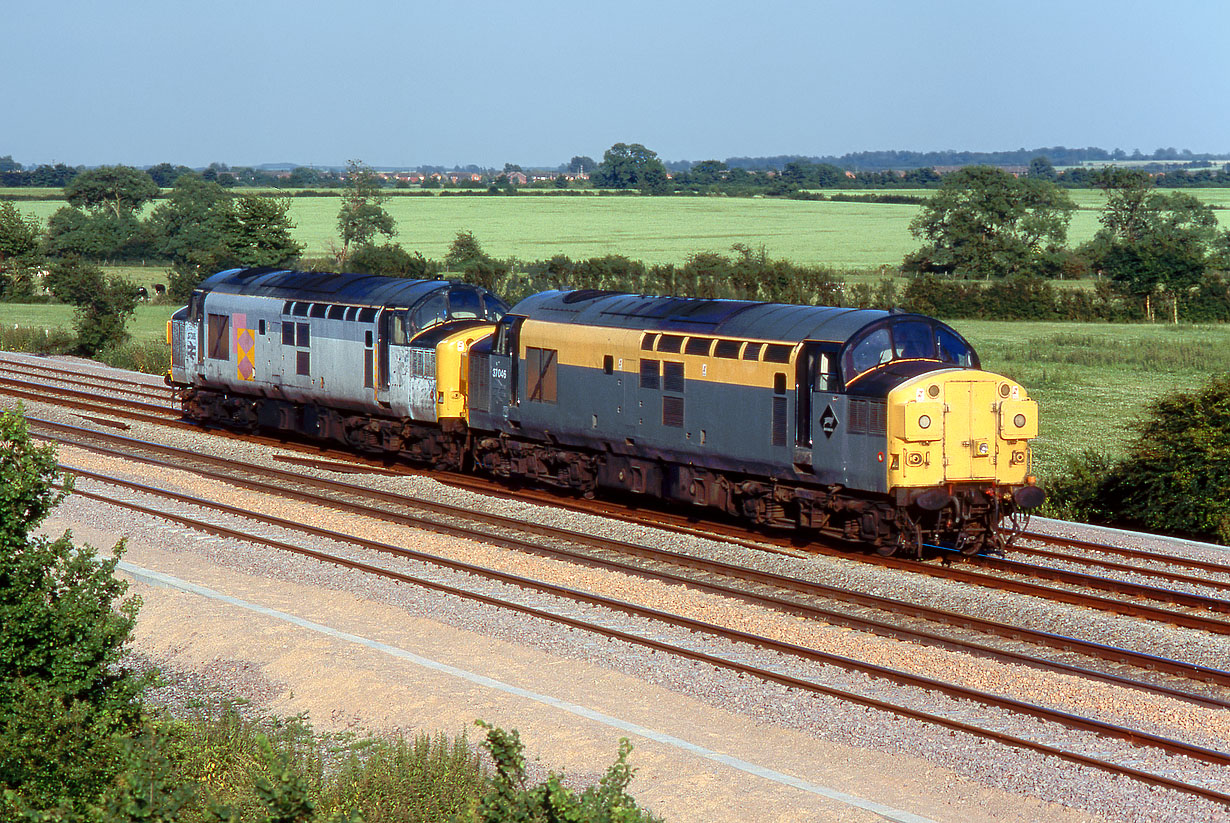 37046 & 37065 Denchworth (Circourt Bridge) 28 June 1994