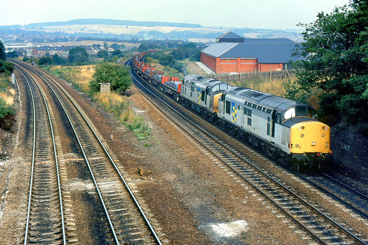 37508 & 37509 Tapton Junction 11 September 1990