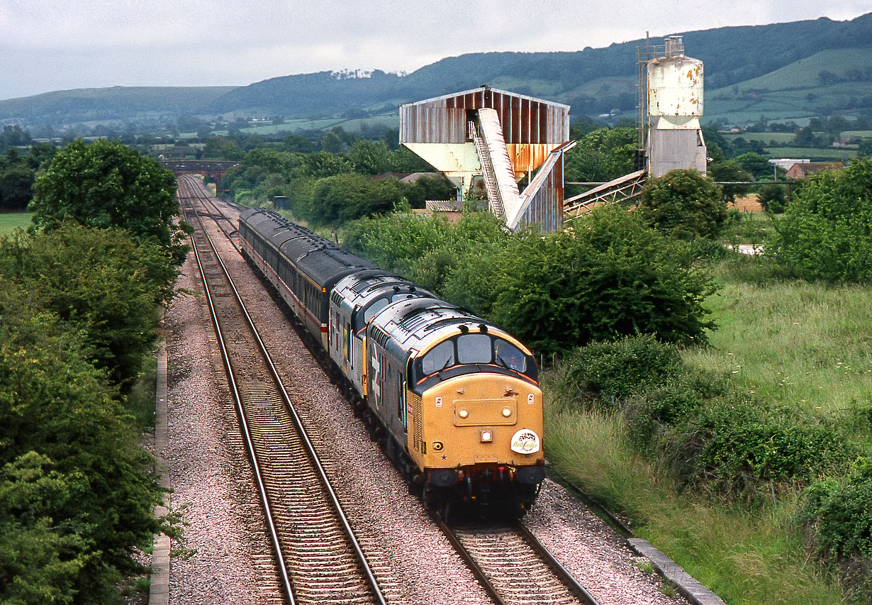 37691 & 37800 Coaley Junction 1 July 1990