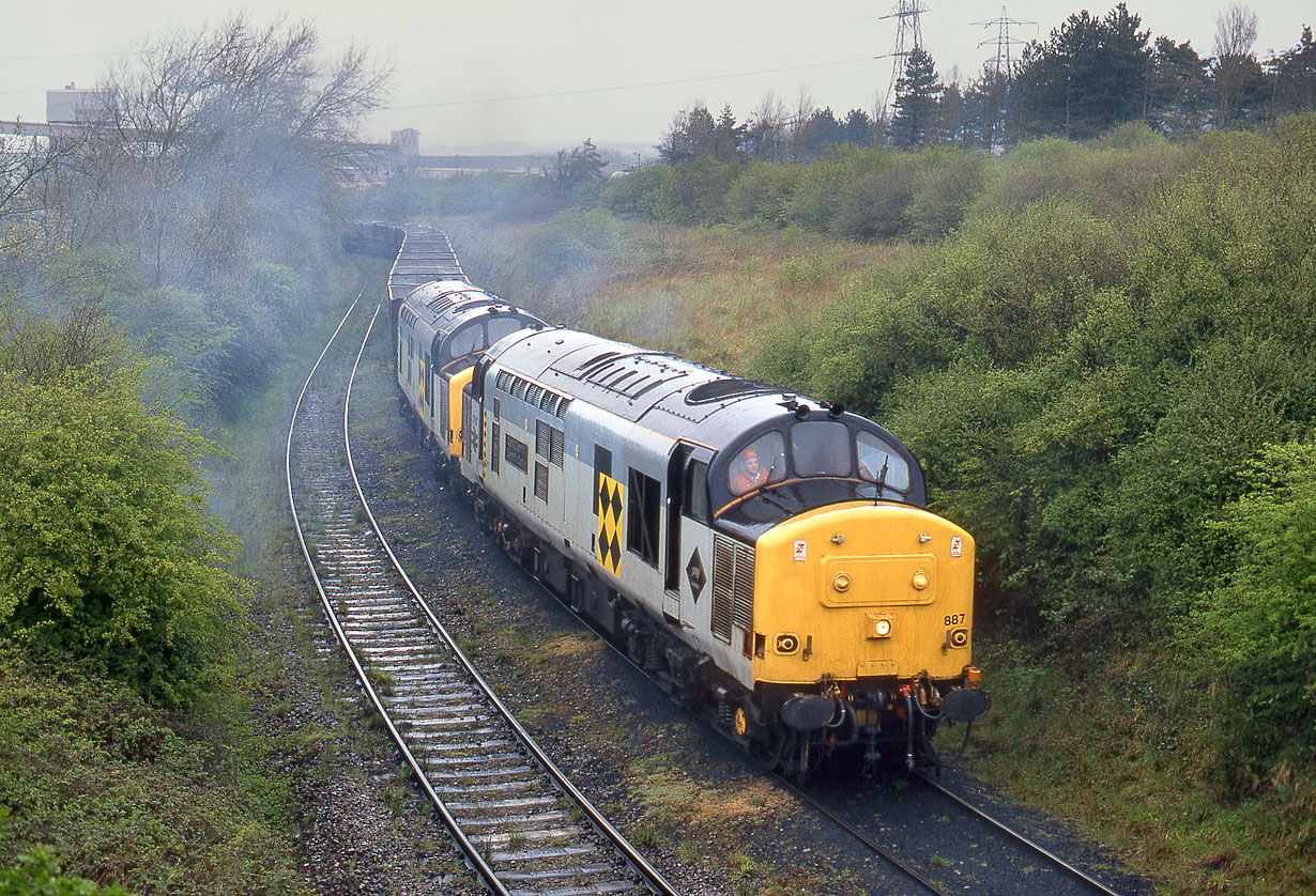 37887 & 37802 Aberthaw 22 April 1995