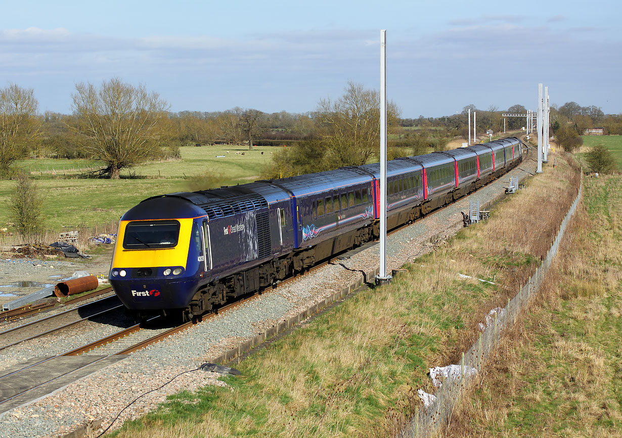 43029 Shrivenham (Ashbury Crossing) 13 March 2017