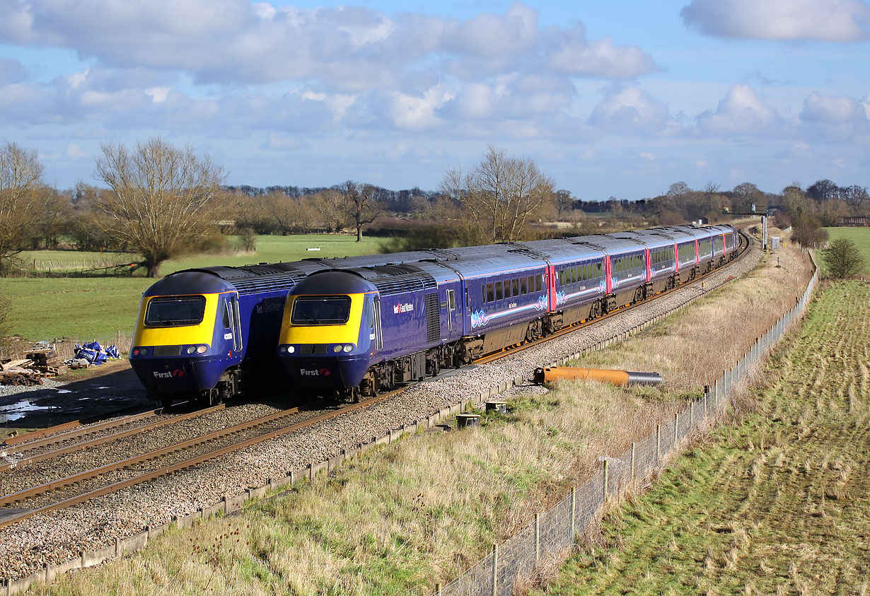 43137 & 43026 Shrivenham (Ashbury Crossing) 18 February 2016