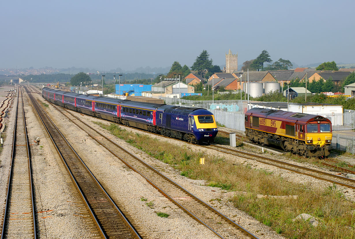 43180 & 66005 Severn Tunnel Junction 20 September 2008