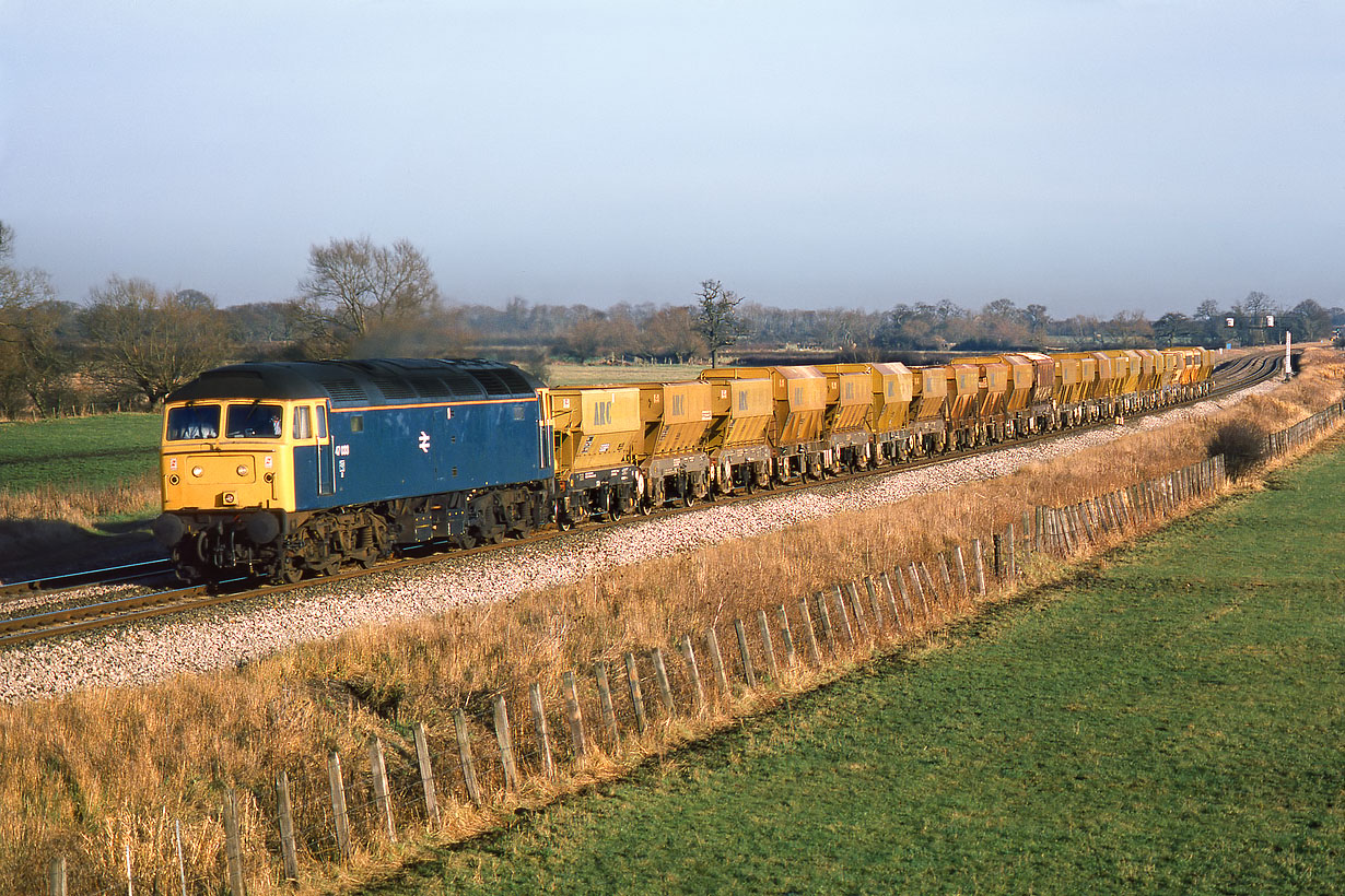 47033 Shrivenham (Ashbury Crossing) 10 December 1986