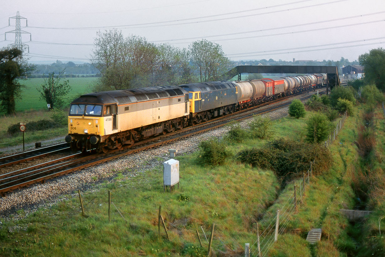 47308 & 47098 Didcot North Junction 3 May 1990