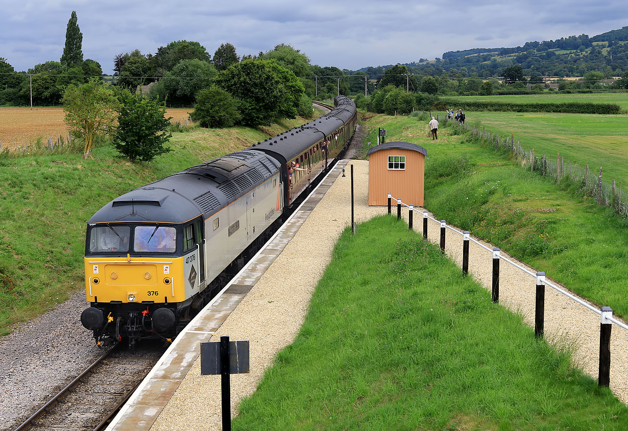 47376 Hayles Abbey Halt 28 July 2019