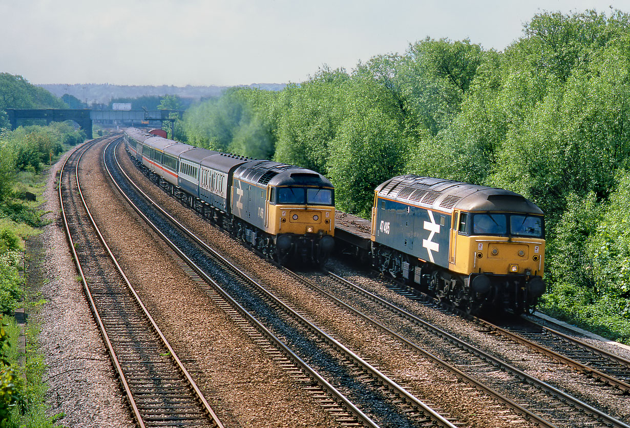 47485 & 47466 Oxford North Junction 13 May 1987