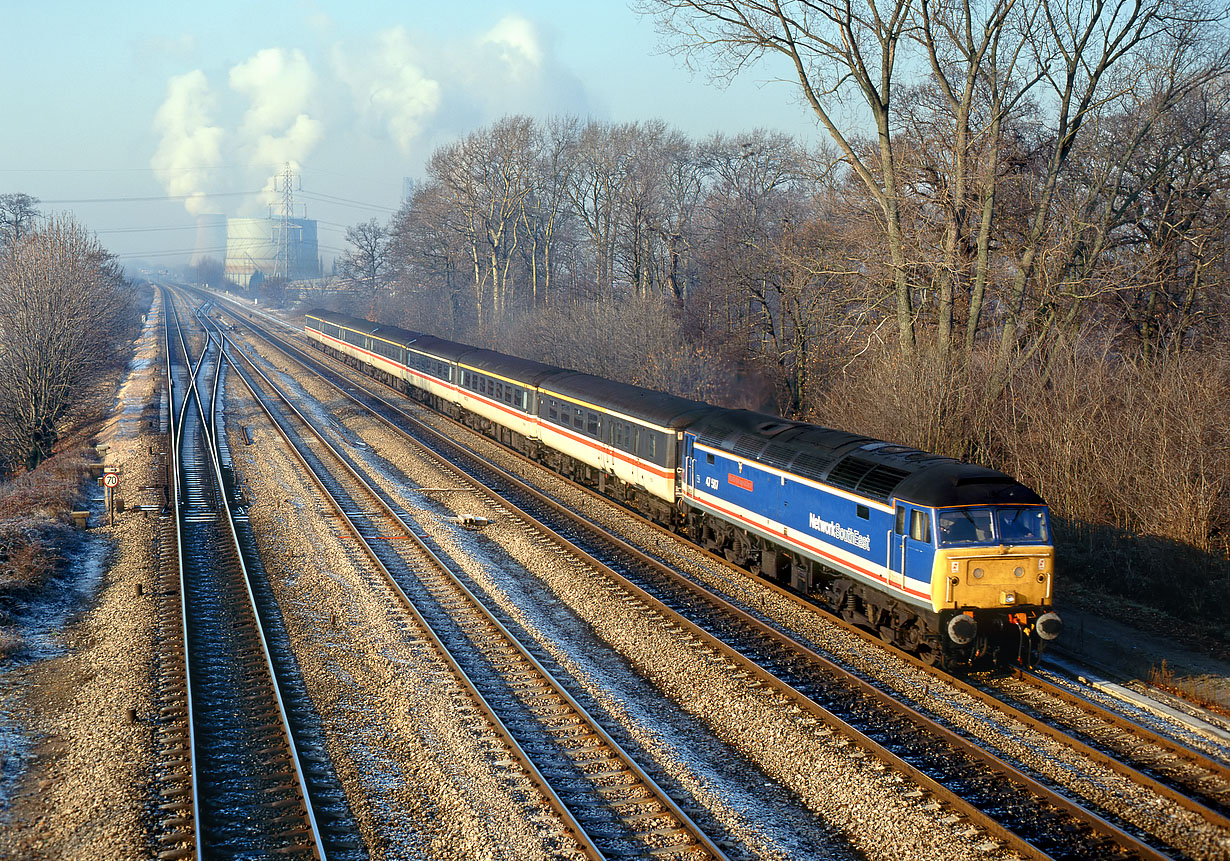 47587 South Moreton (Didcot East) 11 December 1991