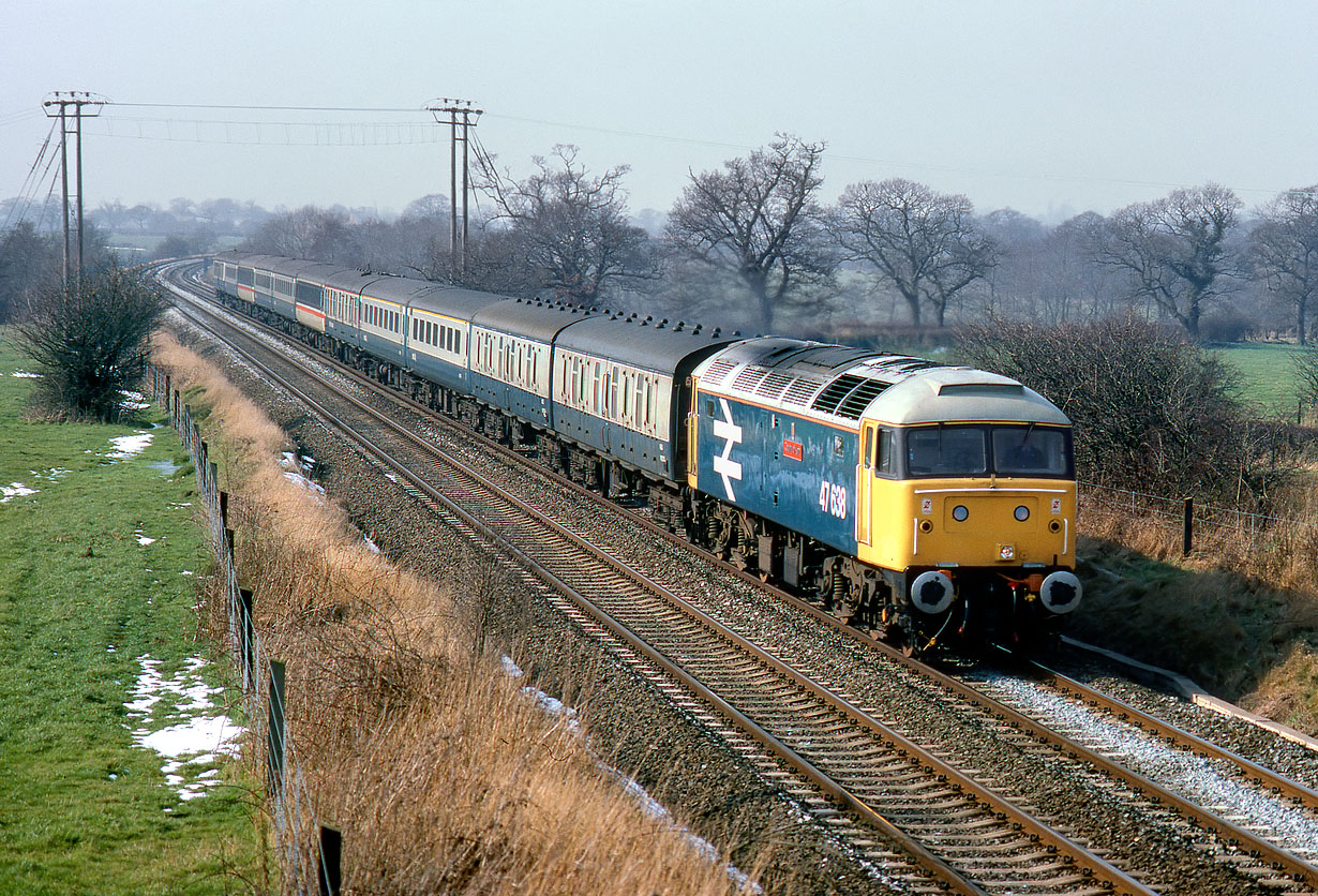 47638 Beeston Castle 12 March 1987