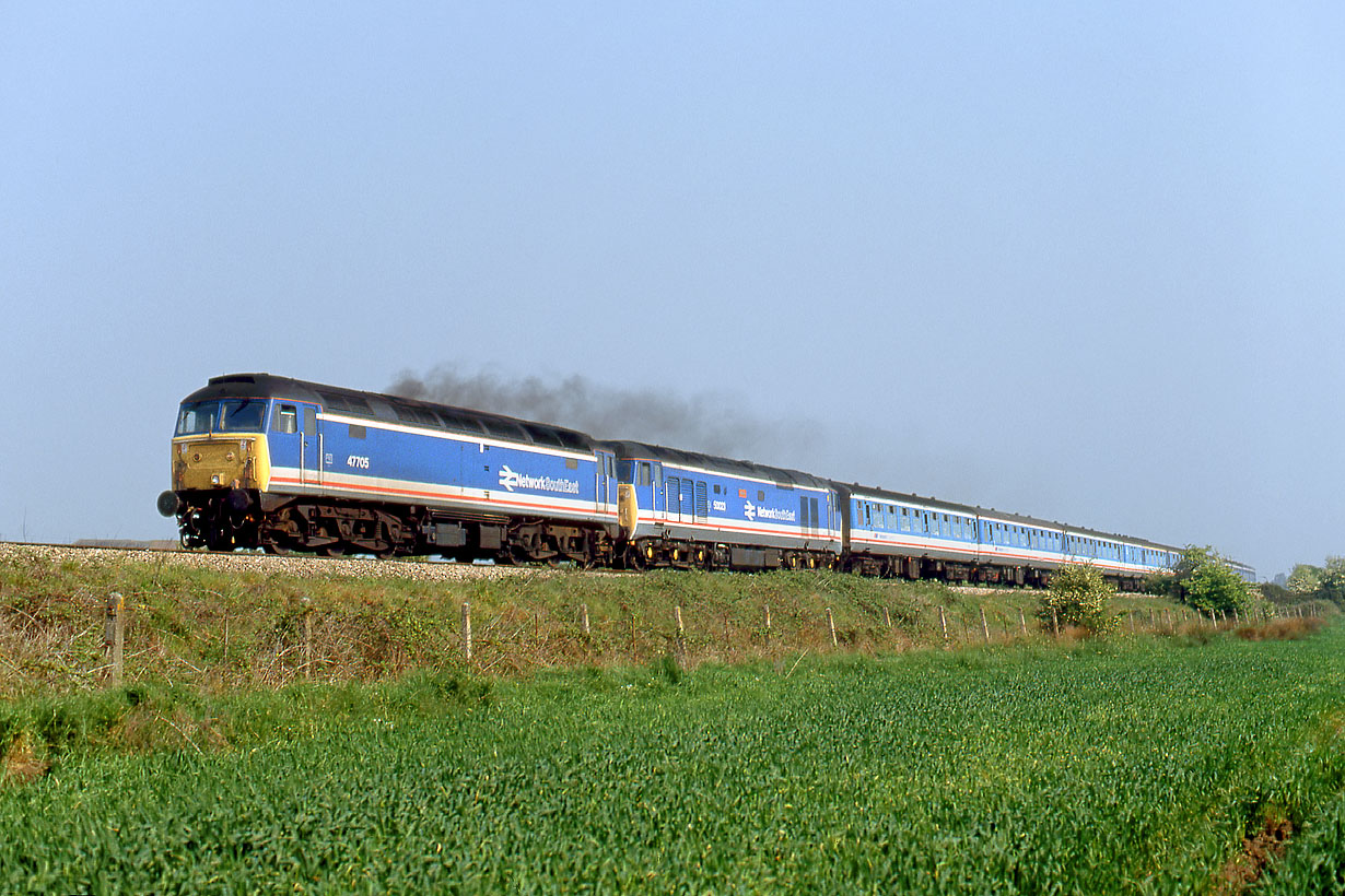 47705 & 50023 Didcot North Junction 6 May 1990