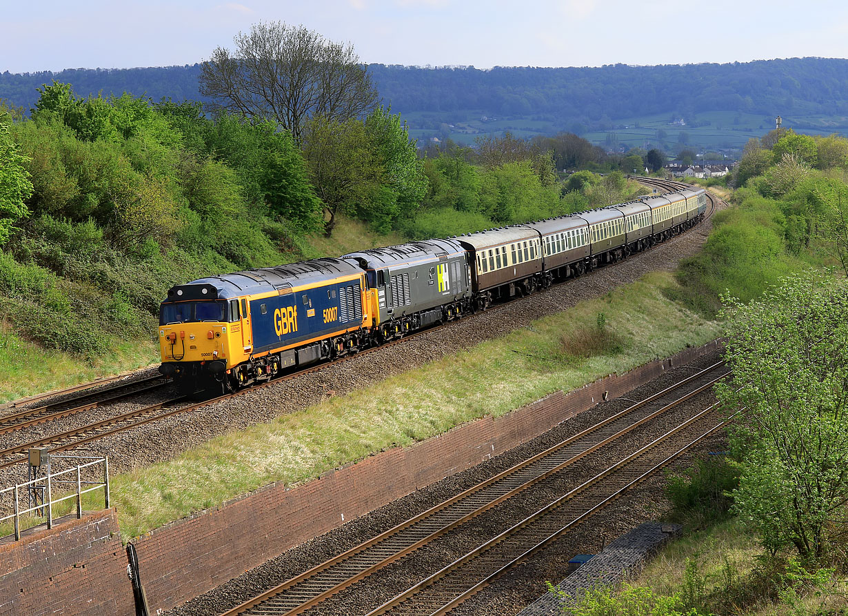 50007 & 50008 Standish Junction 24 April 2022