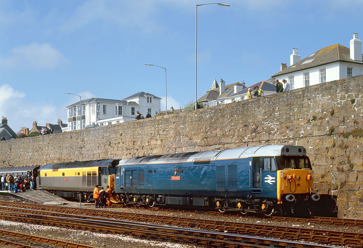 50008 & 50015 Penzance 4 May 1991