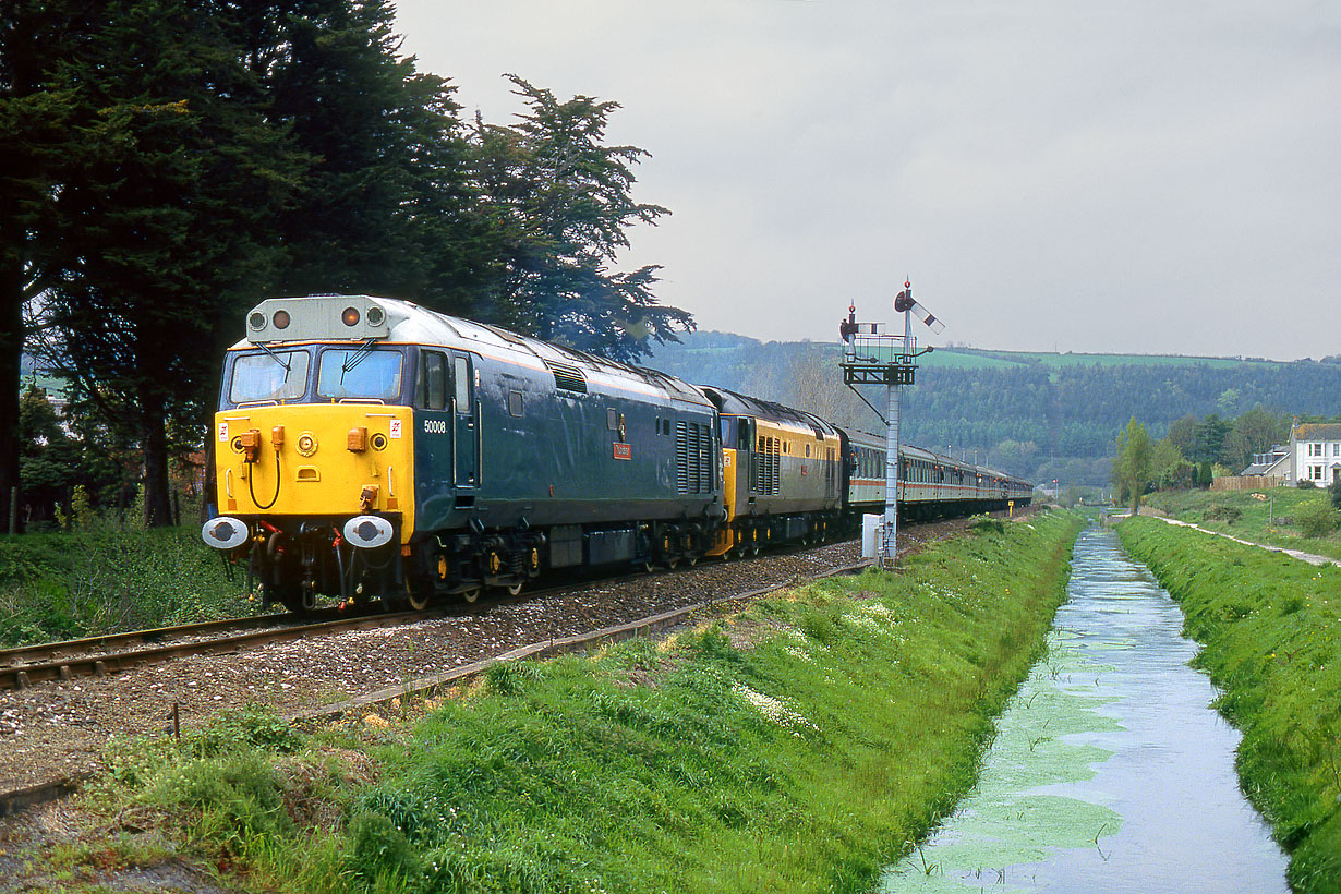 50008 & 50015 St Blazey 4 May 1991