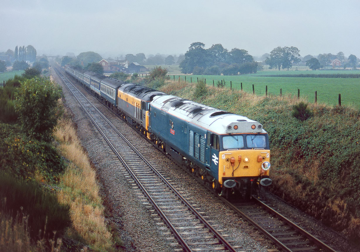 50008 & 50015 Wrenbury 12 October 1991