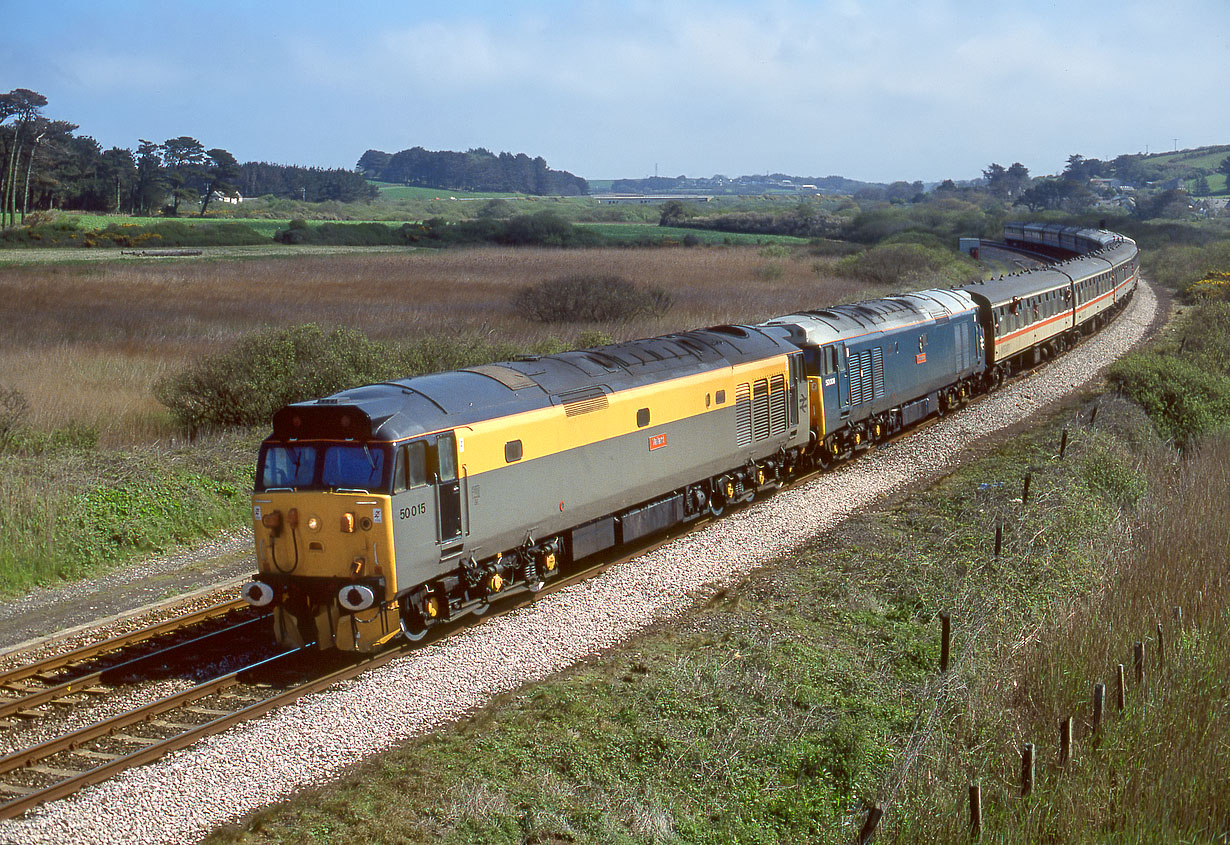 50015 & 50008 Marazion 4 May 1991