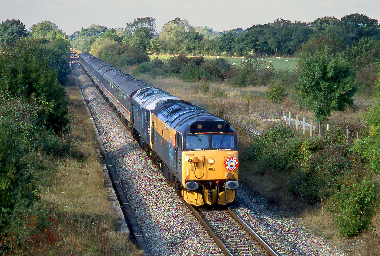 50015 & 50008 Minety 19 October 1991