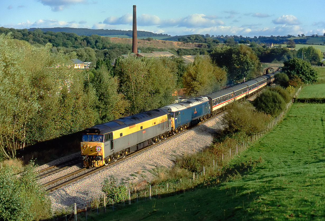 50015 & 50008 Ponthir 19 October 1991