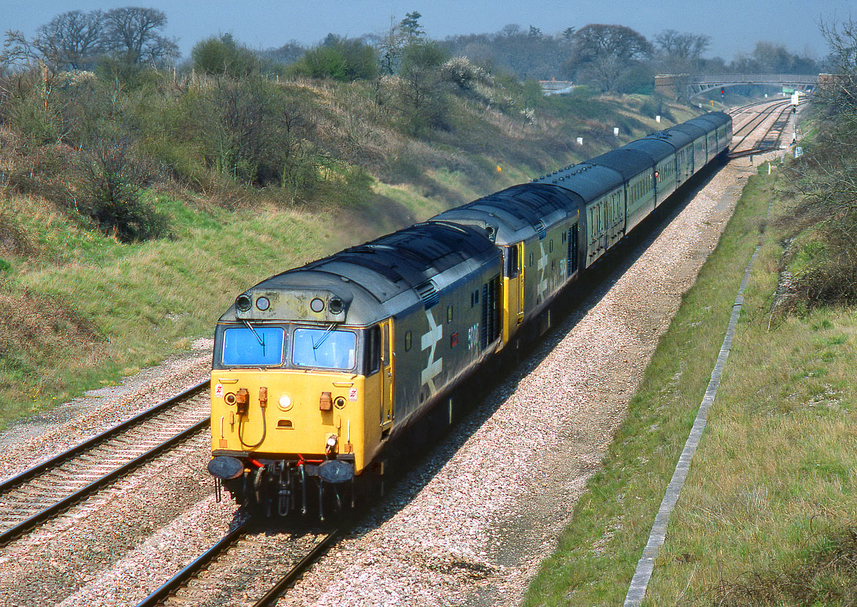 50015 & 50031 Little Haresfield 16 April 1983