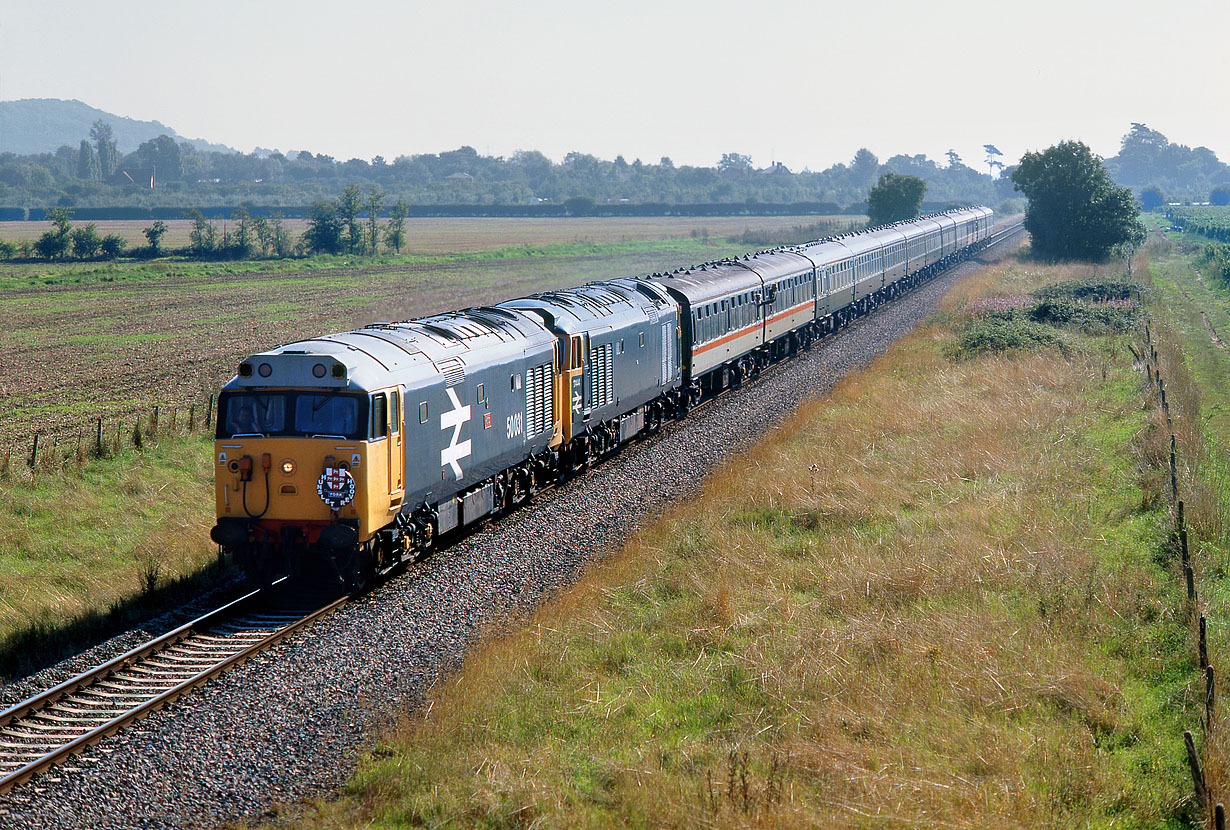 50031 & D444 Lower Moor 4 September 1999