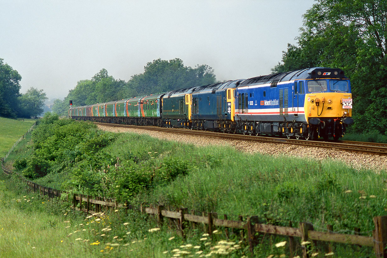 50033, D400 & 50007 Lickey Incline 5 June 1993