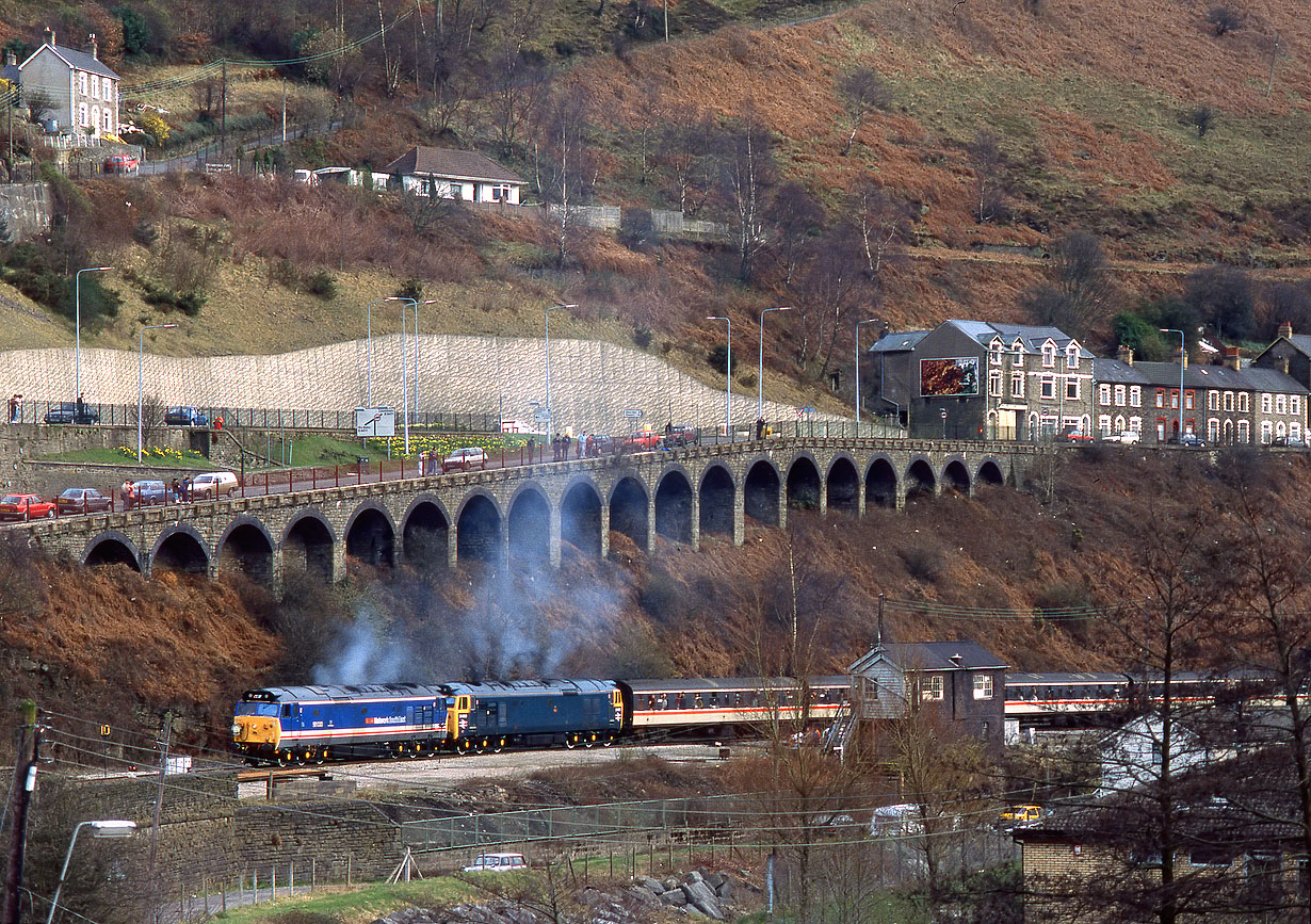 50033 & D400 Aberbeeg 4 April 1992