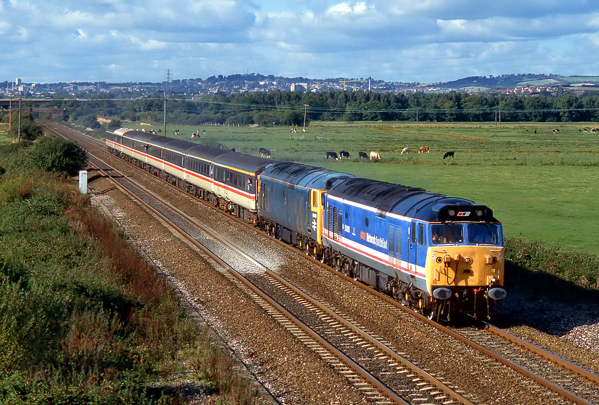 50033 & D400 Exminster 25 September 1993