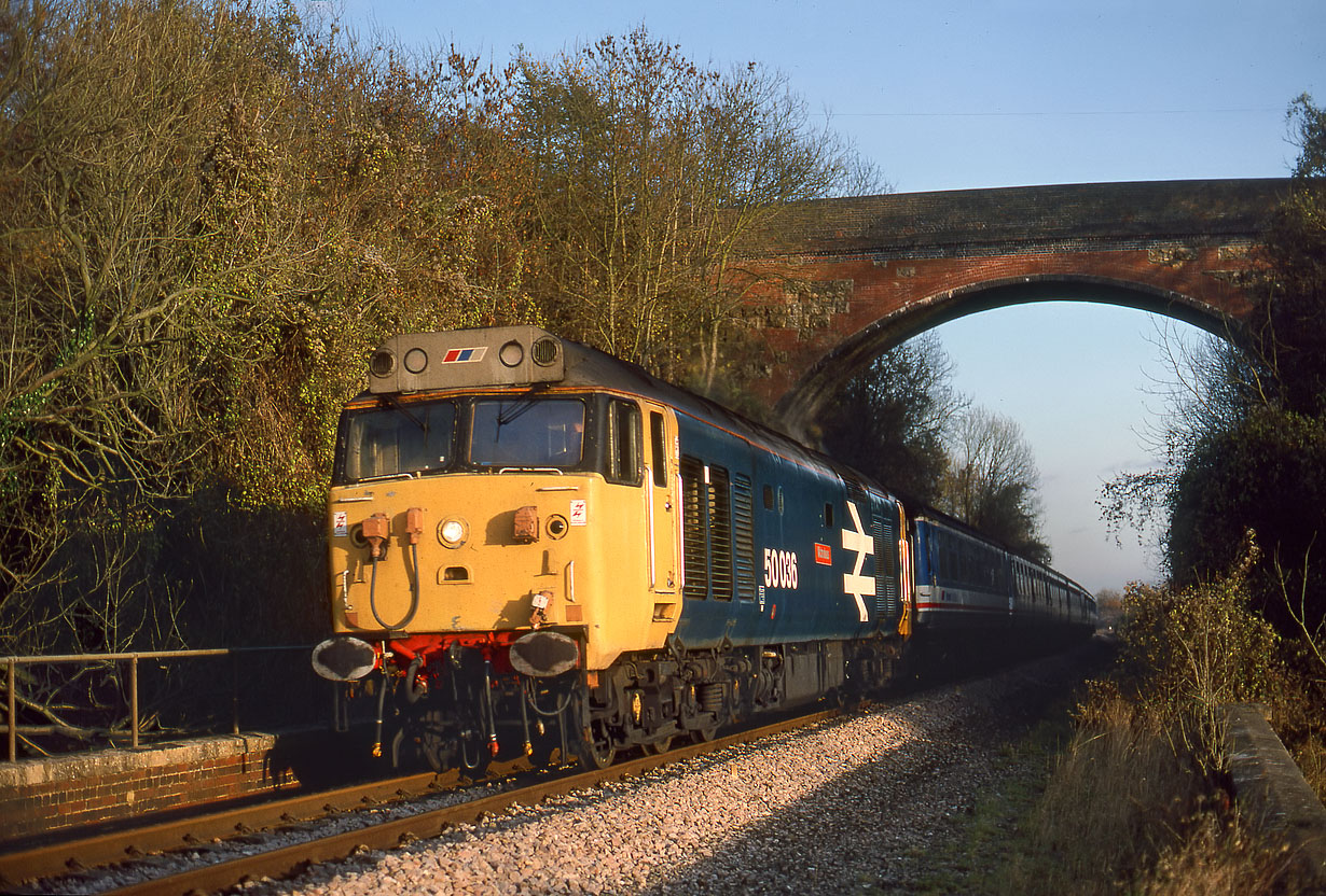 50036 Combe (Grintleyhill Bridge) 13 November 1988