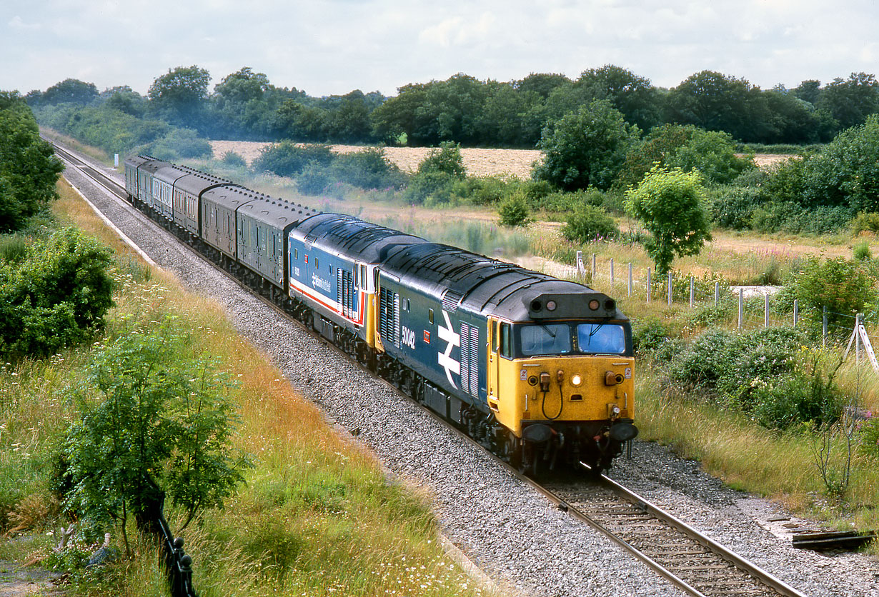 50042 & 50023 Minety 12 July 1987