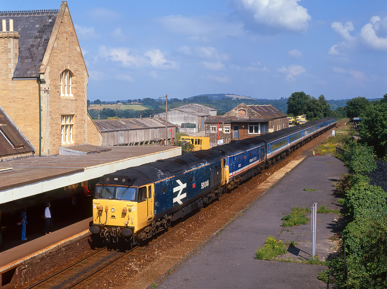 50046 & 50027 Crewkerne 6 July 1991