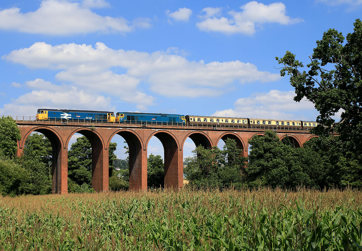 50049 & 50007 Ledbury Viaduct 5 August 2018