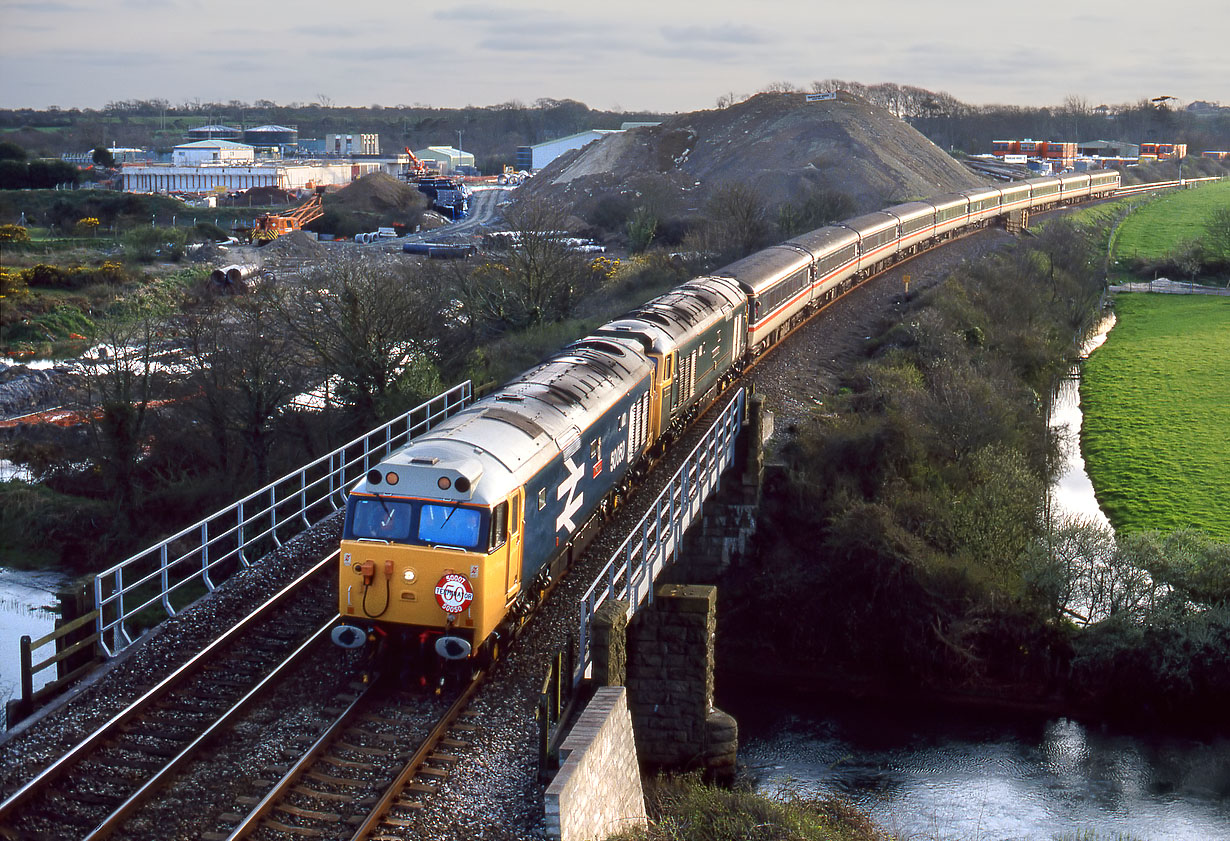 50050 & 50007 Hayle 26 March 1994