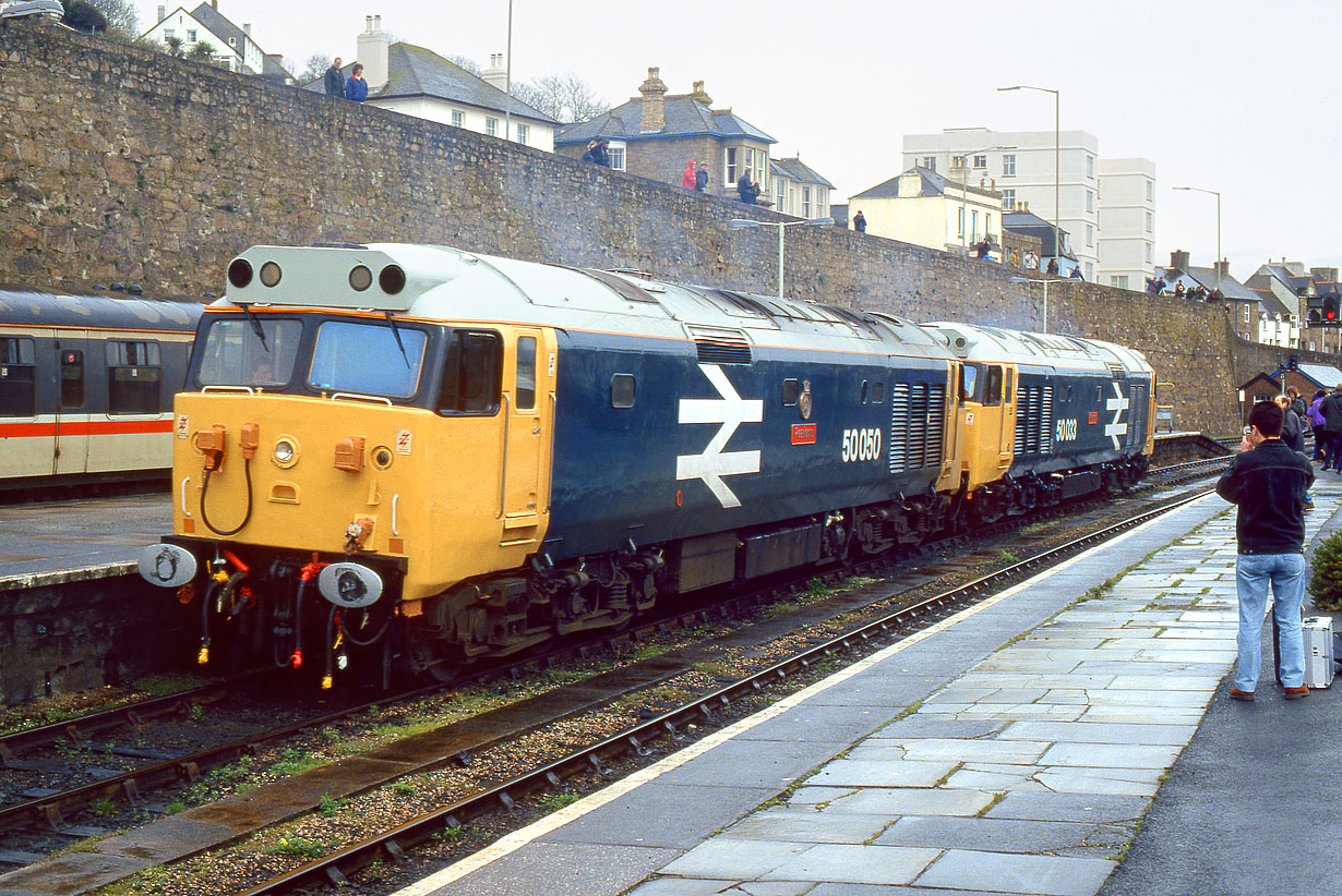 50050 & 50033 Penzance 19 March 1994