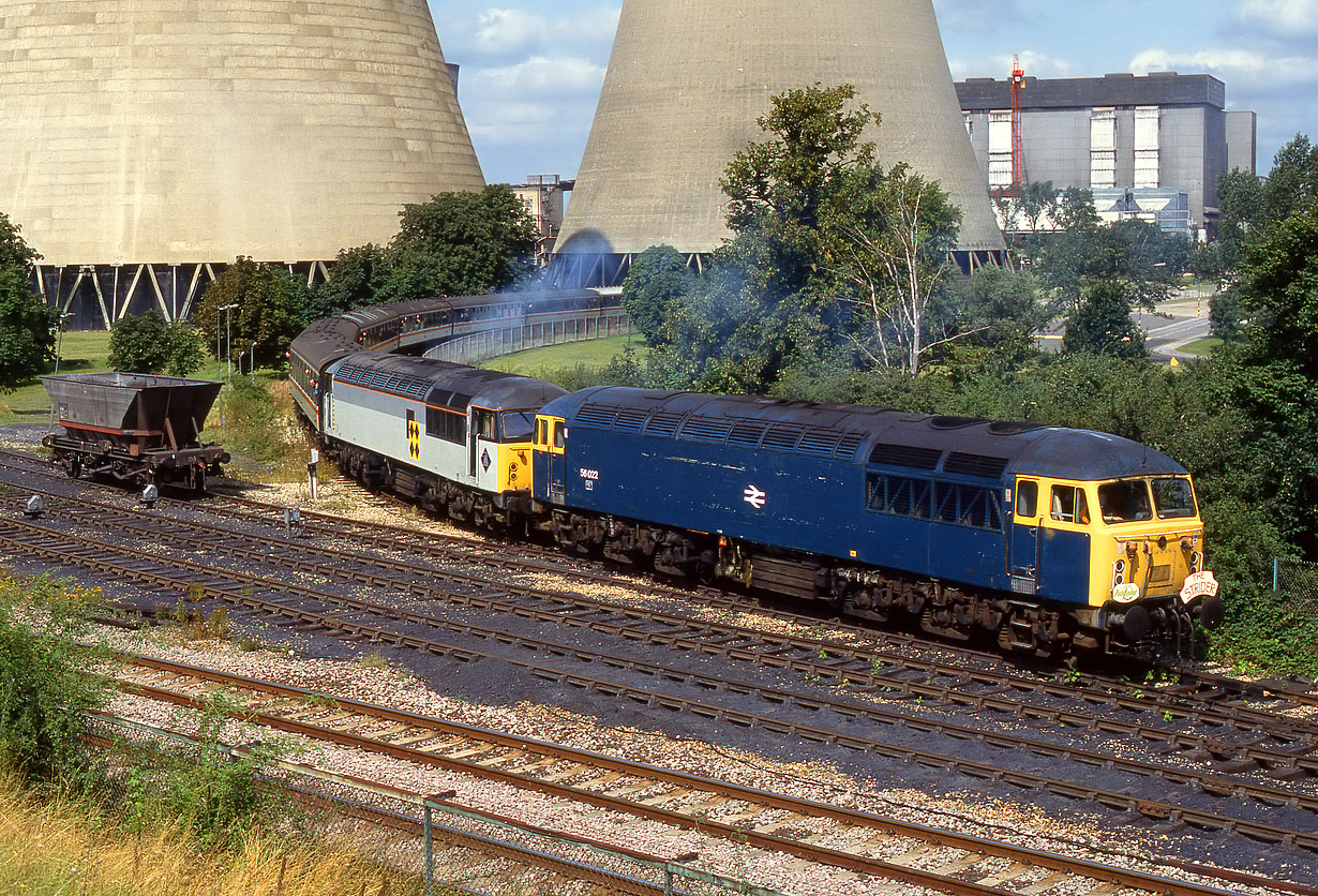 56022 & 56025 Didcot Power Station 18 August 1991