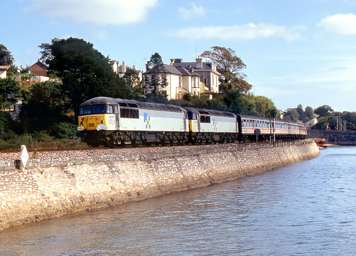 56051 & 56050 Shaldon Bridge 15 September 1991