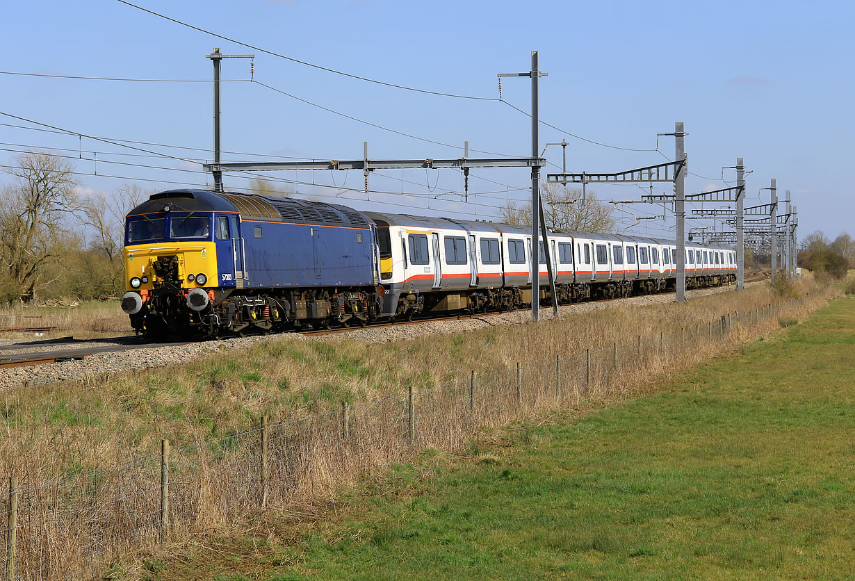 57303, 321322 & 321317 Shrivenham (Ashbury Crossing) 20 March 2025