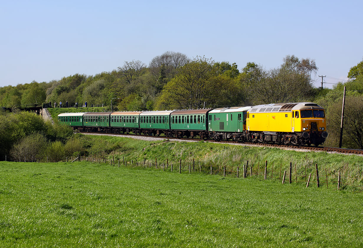 57312 & 73136 Corfe Castle 13 May 2012