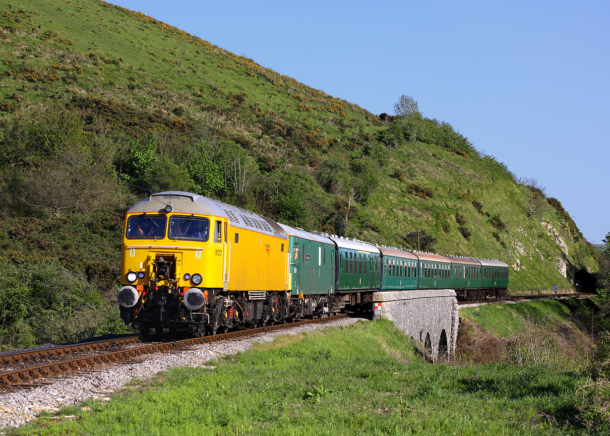 57312 & 73136 Corfe Castle 13 May 2012