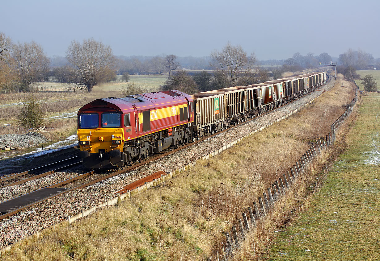 59202 Shrivenham (Ashbury Crossing) 11 February 2012