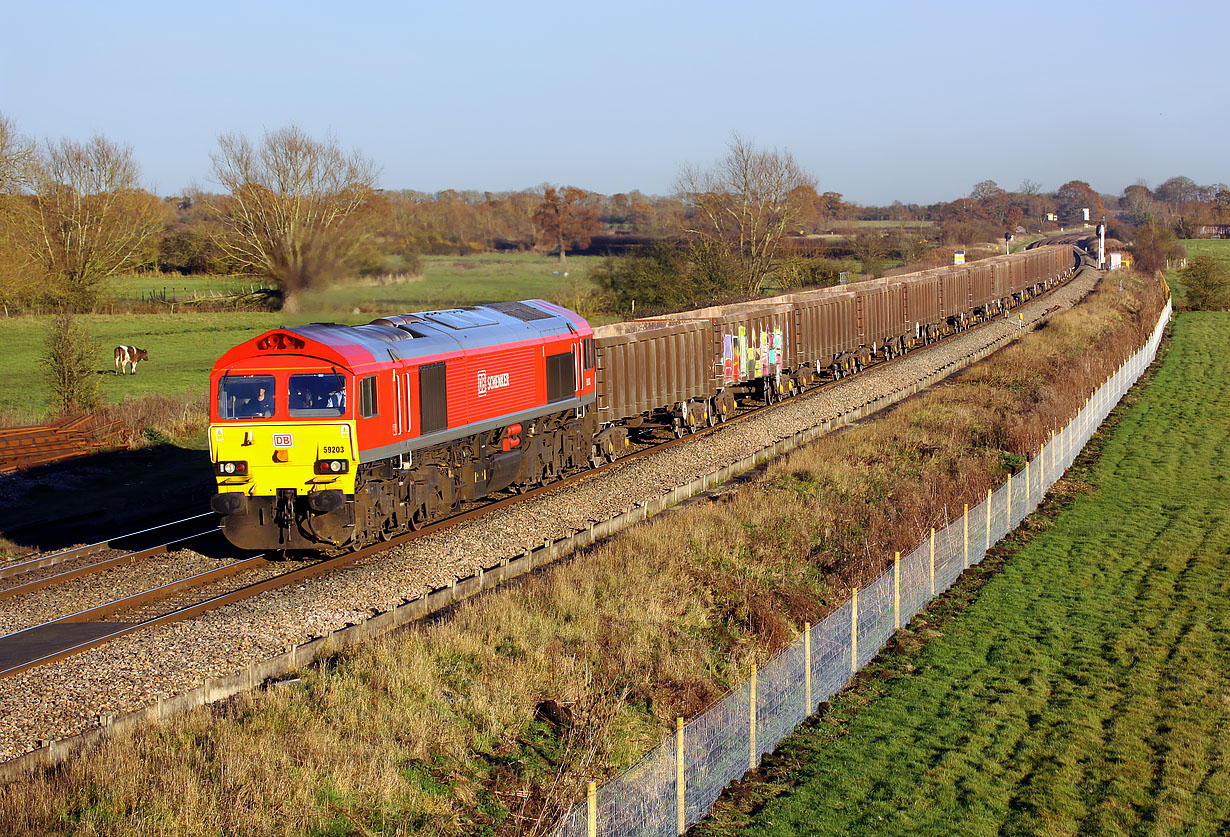 59203 Shrivenham (Ashbury Crossing) 24 November 2014