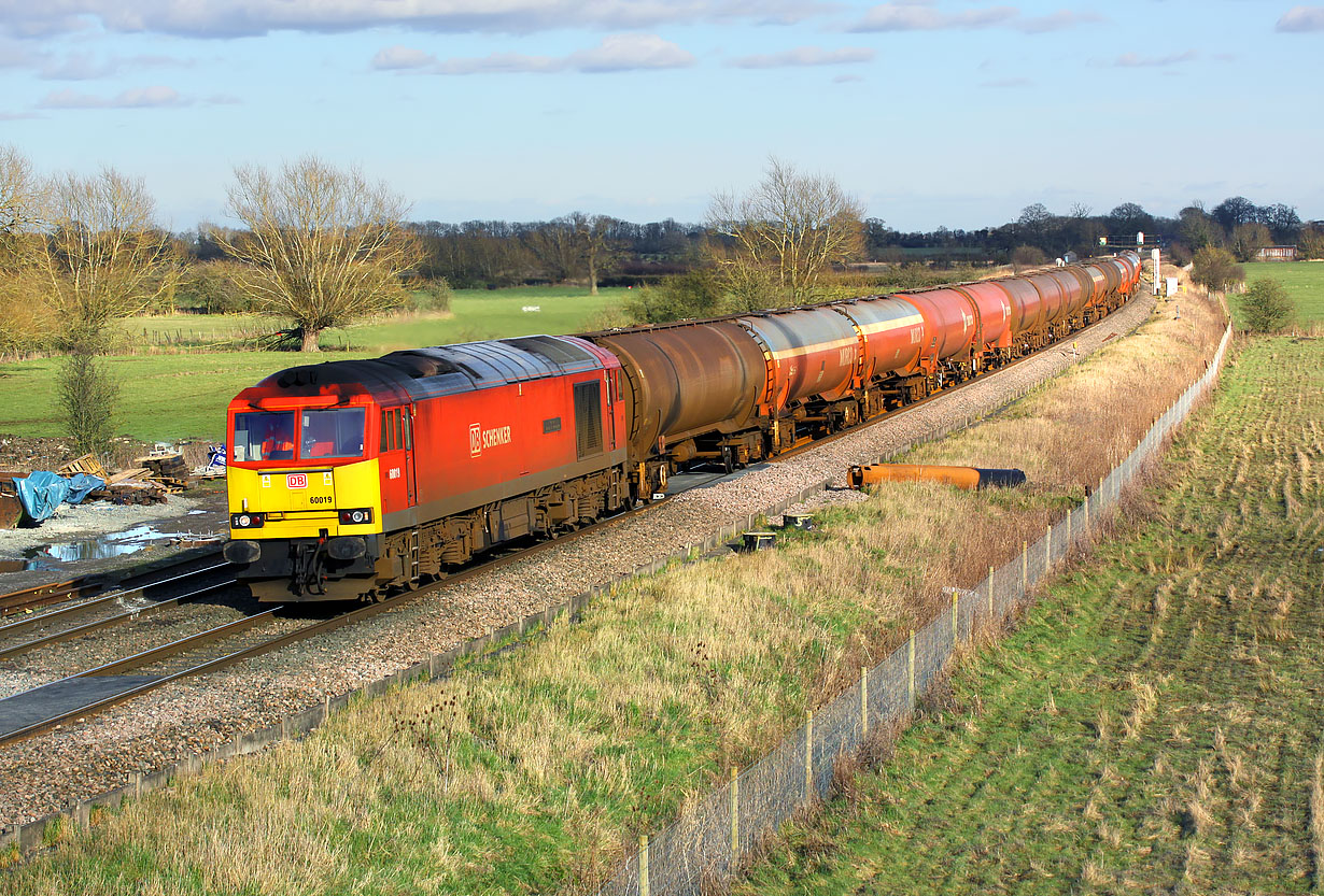 60019 Shrivenham (Ashbury Crossing) 18 February 2016