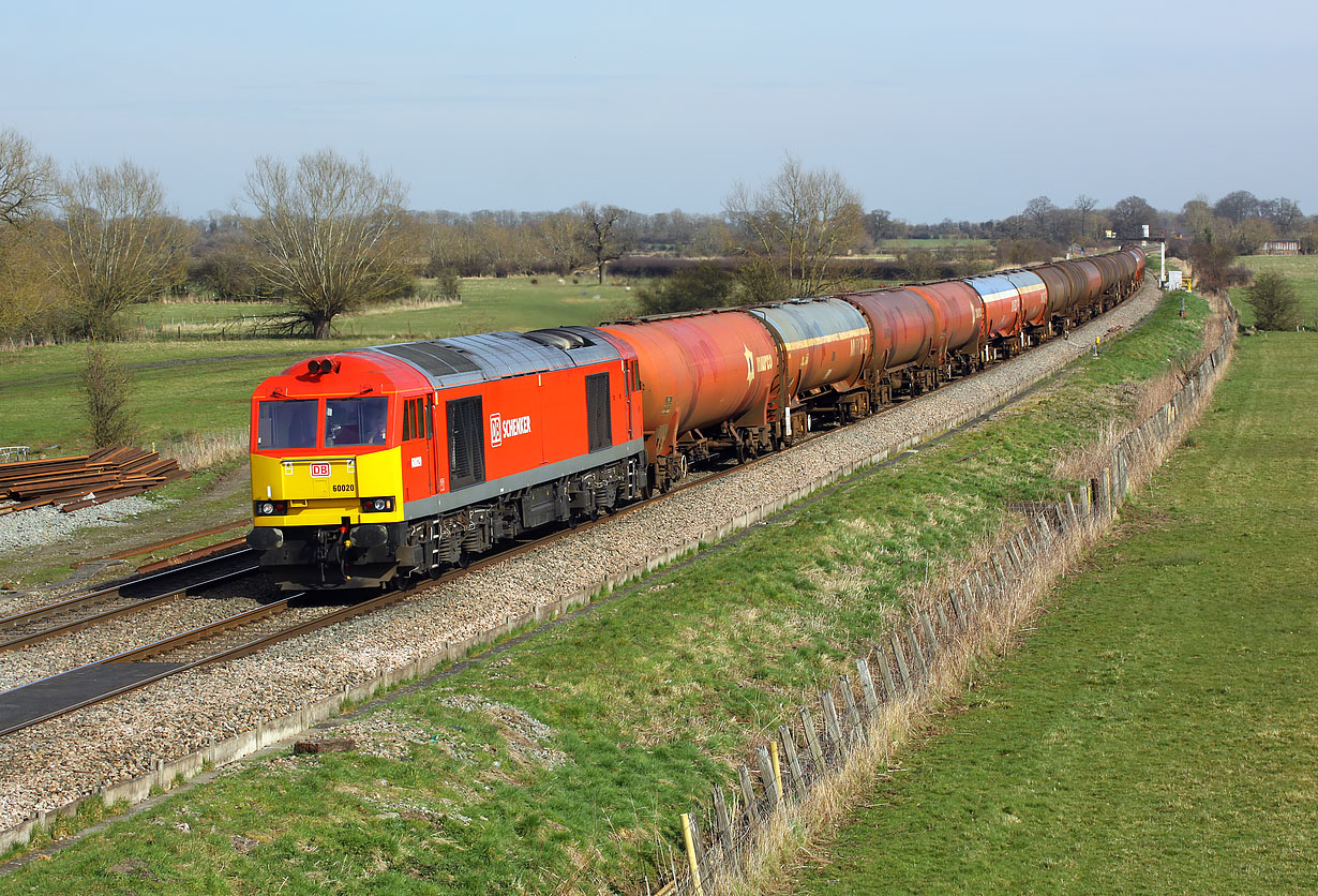 60020 Shrivenham (Ashbury Crossing) 15 March 2014