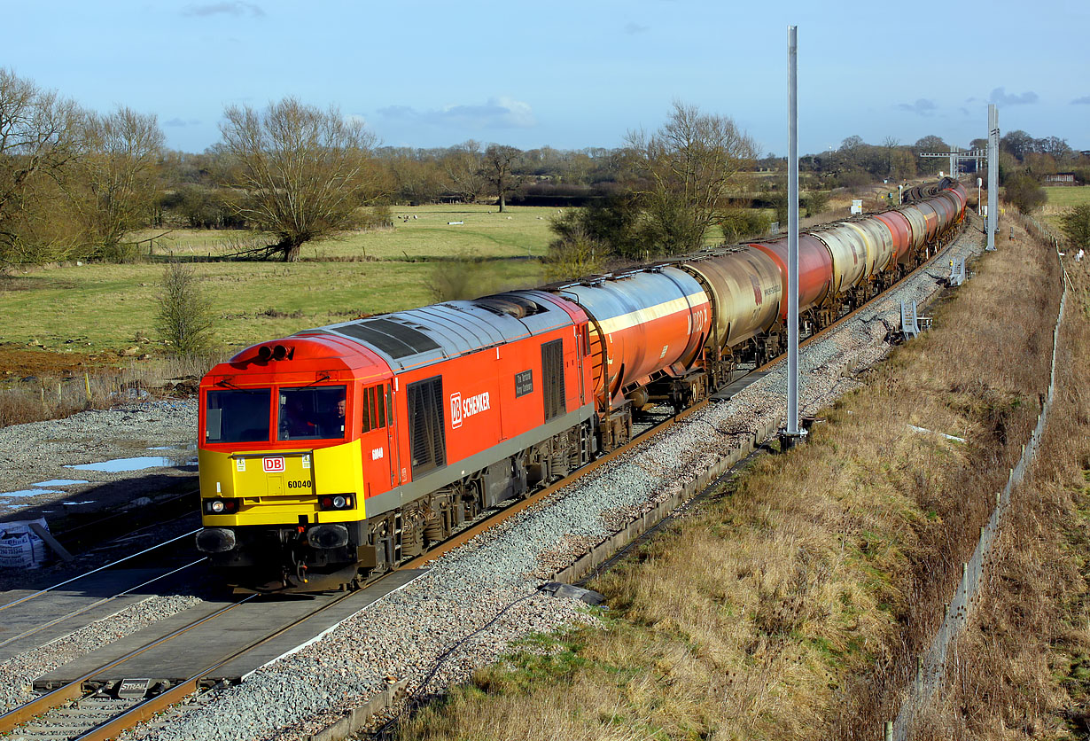 60040 Shrivenham (Ashbury Crossing) 4 February 2017