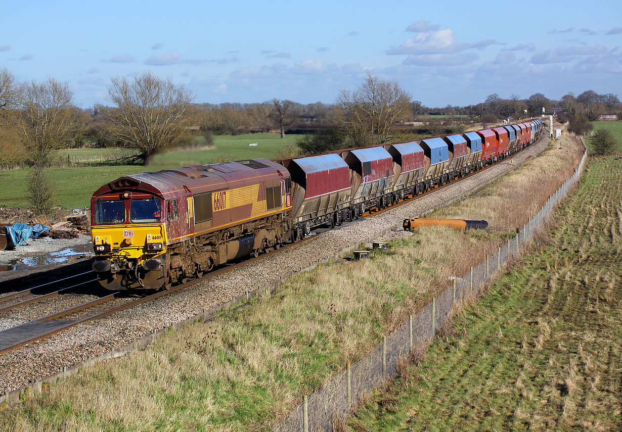 66017 Shrivenham (Ashbury Crossing) 18 February 2016