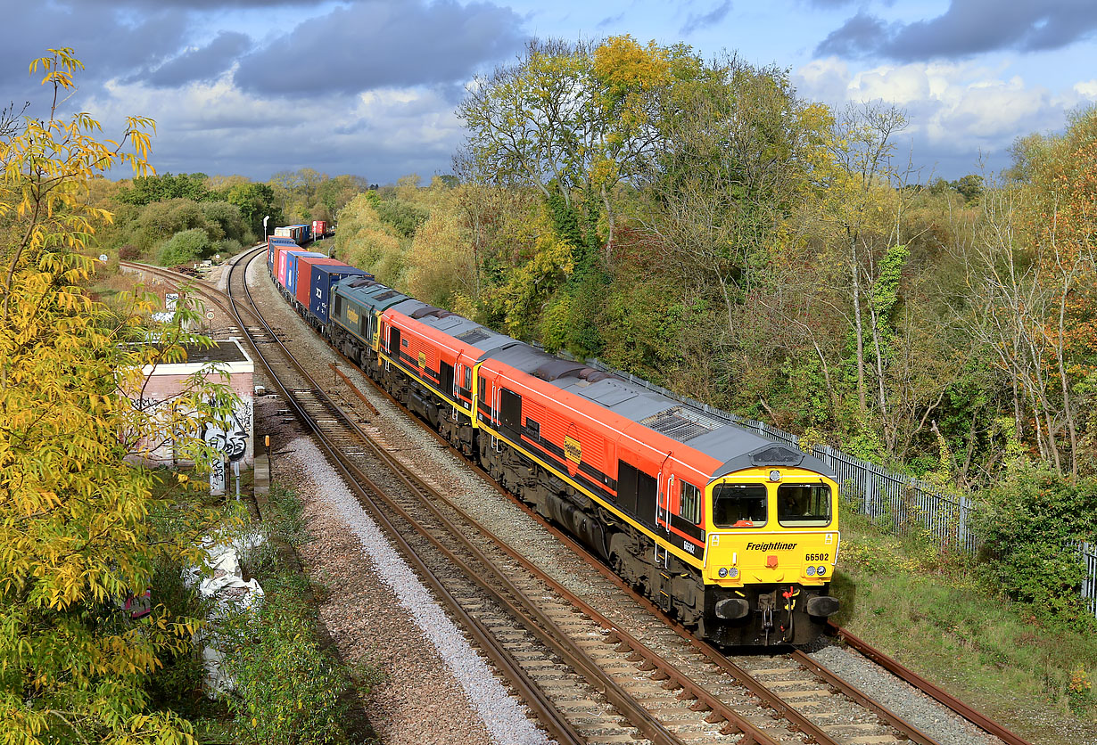 66502, 66509 & 66550 Wolvercote Junction 25 October 2022