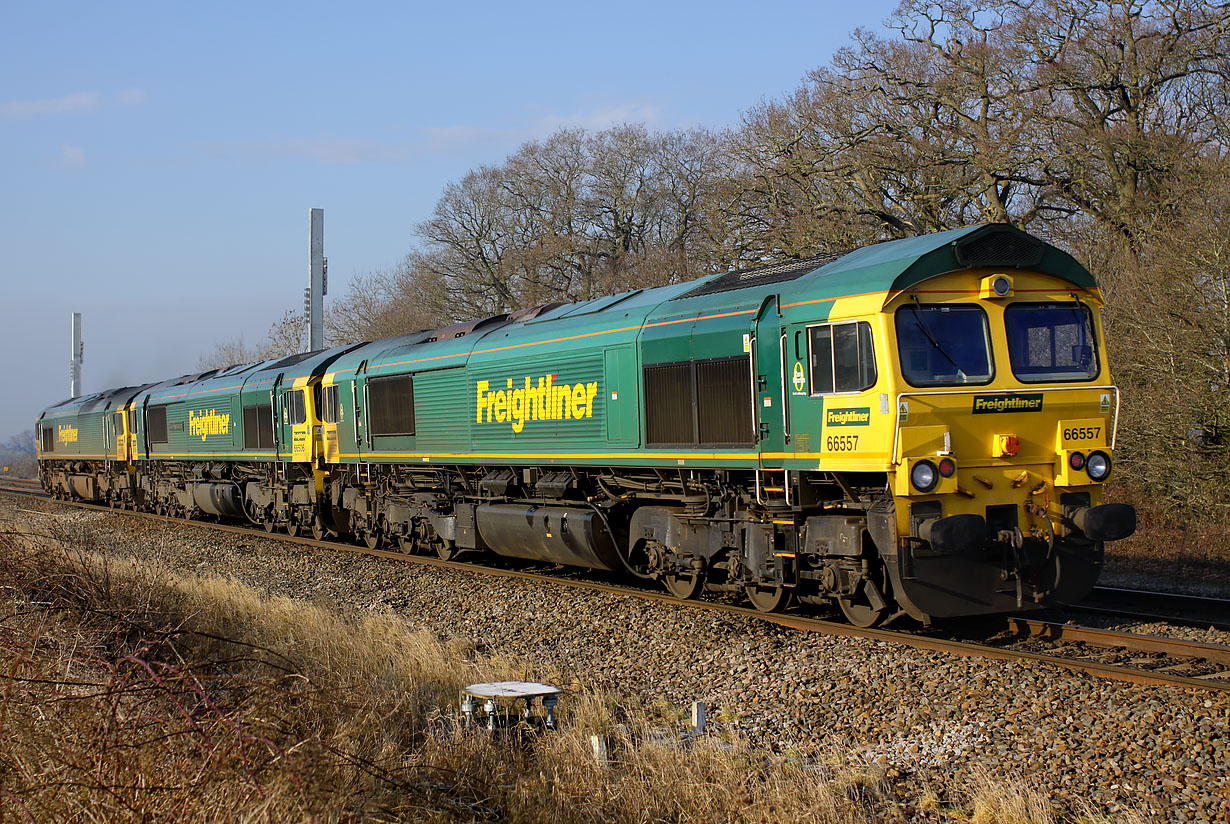 66557, 66506 & 66507 Uffington 22 January 2017