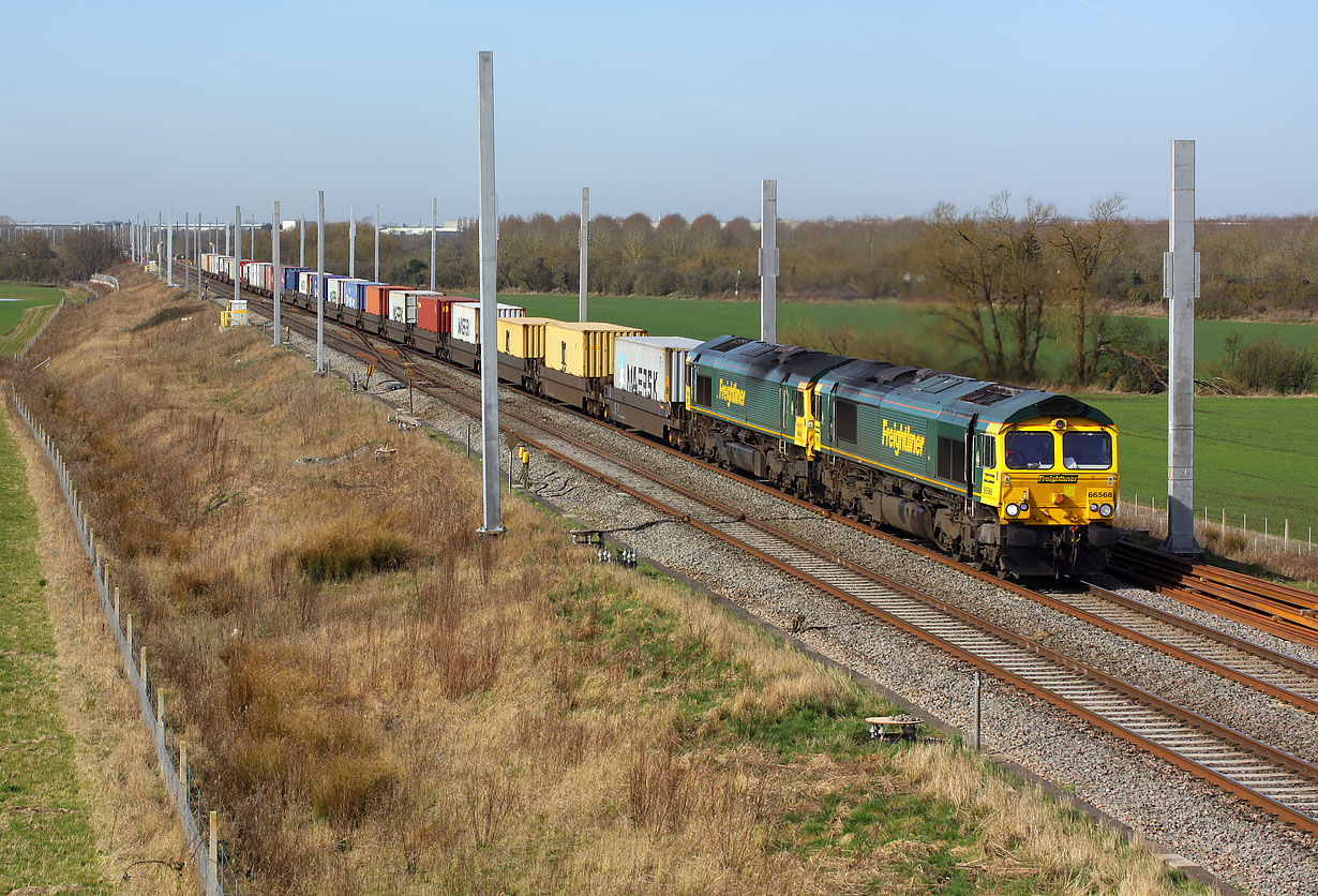 66568 & 66567 Bourton 13 March 2017