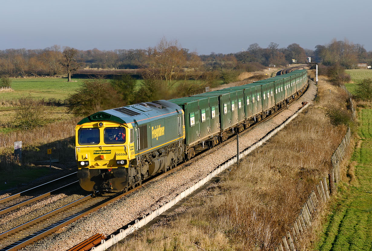 66596 Shrivenham (Ashbury Crossing) 3 December 2008